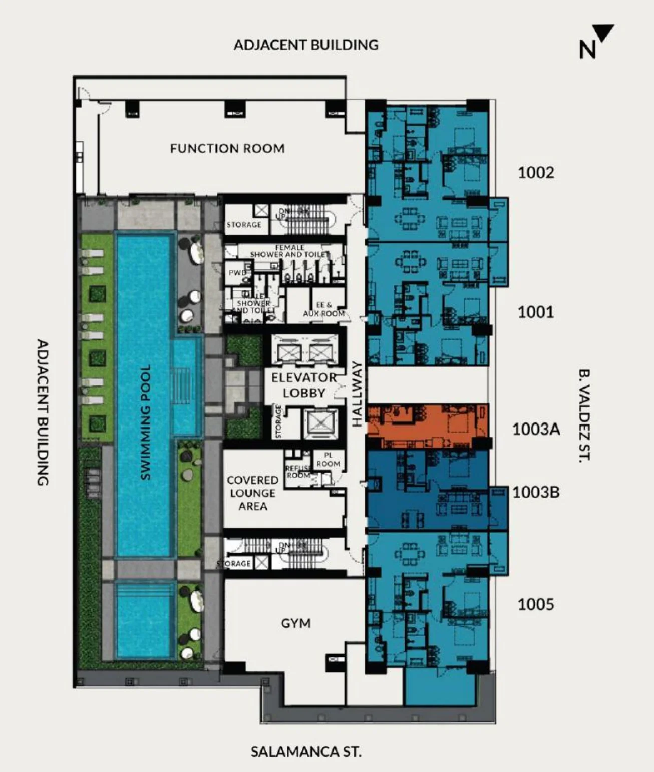 10th Floor - Amenity Floor - Mergent Residences
